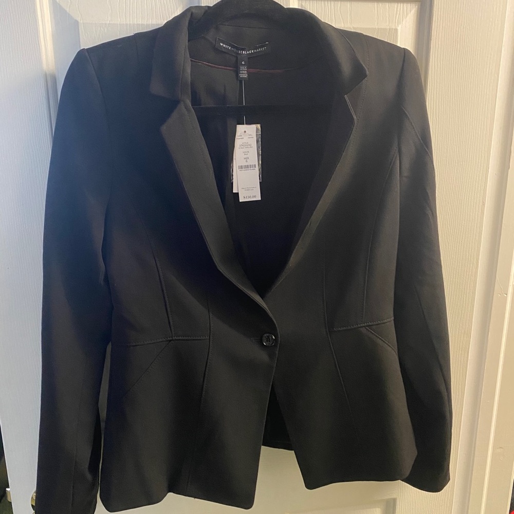 White House Black Market Black Blazer NWT